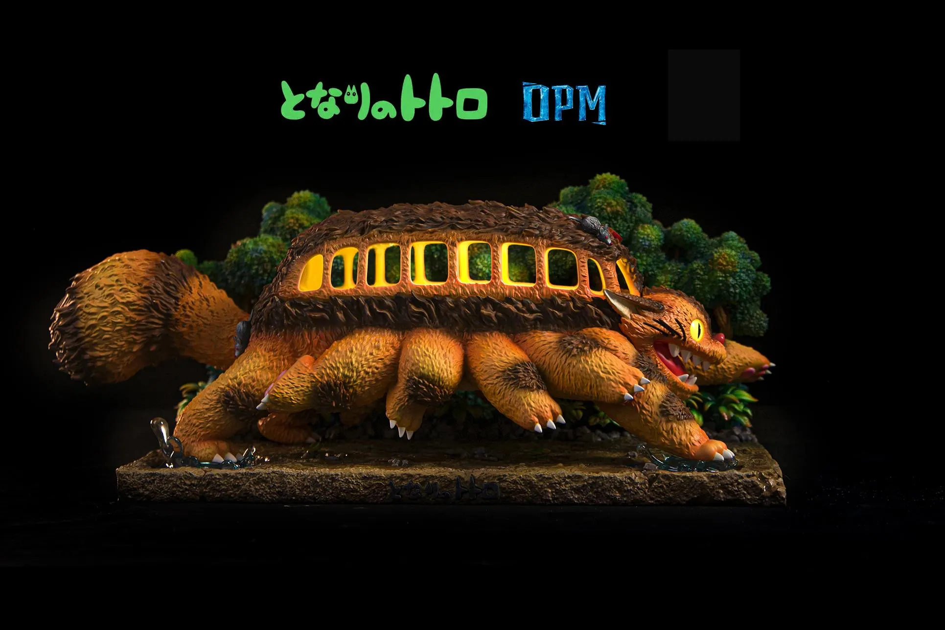Hayao Miyazaki Desktop Little Scene Series 004 Totoro Bus Stop