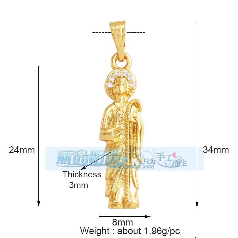 1 Piece 17*24mm 20 * 23mm Copper Human Pendant Jewelry Accessories