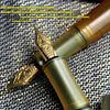 Octagonal pocket pen, German Schmidt ink cartridge, titanium alloy steel neutral ballpoint pen