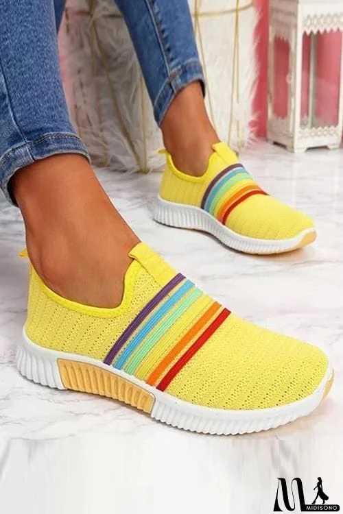 Rainbow Slip On Sneakers