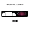 Mercedes Benz S-Klasse W221 Langer Android-Bildschirm, der sich bis zum Armaturenbrett erstreckt