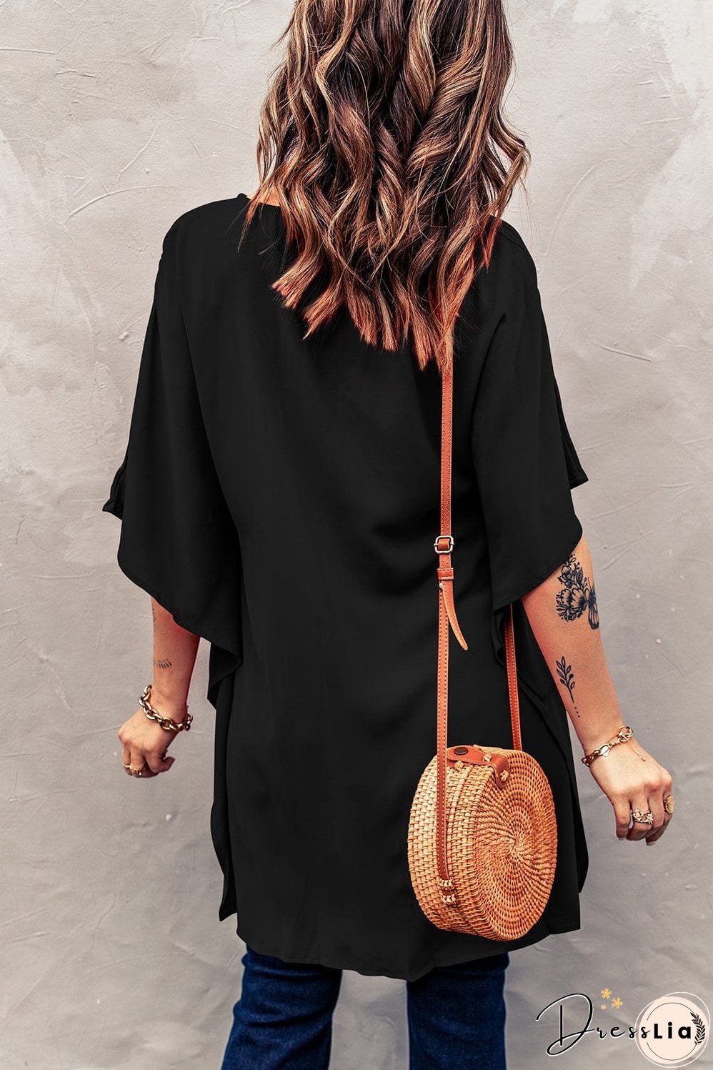 Casual V Neck Long Sleeve Shirt