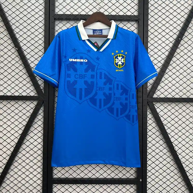  Retro 1993-94 Brazil Soccer Jersey Away