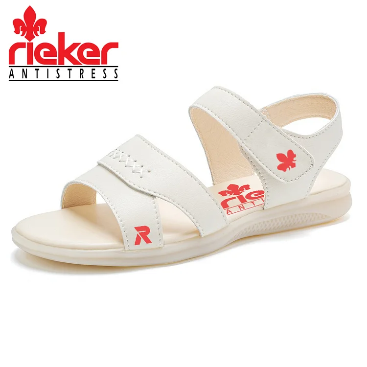 Sandały RIEKER® z miękką podeszwą i zapięciem na rzep