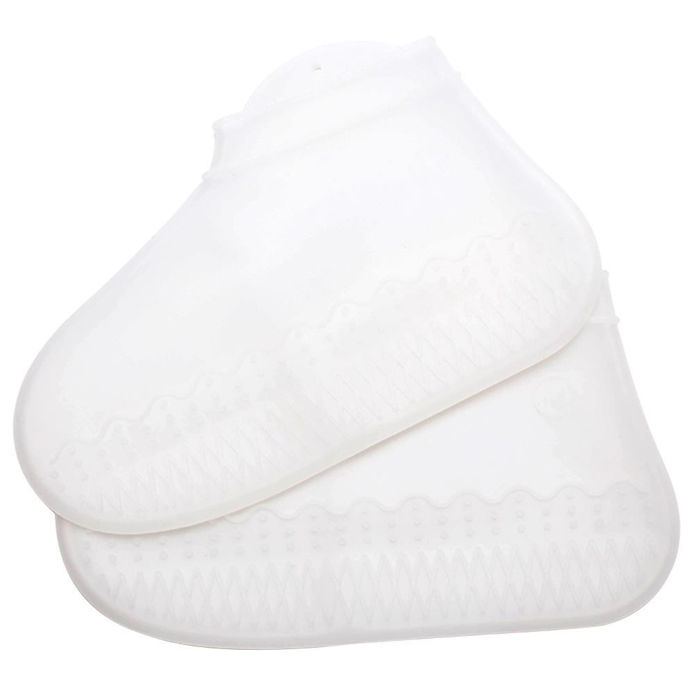 

Silicone Waterproof Shoes Covers Outdoor Travel Anti-slip Rain Overshoes, White, 501 Original