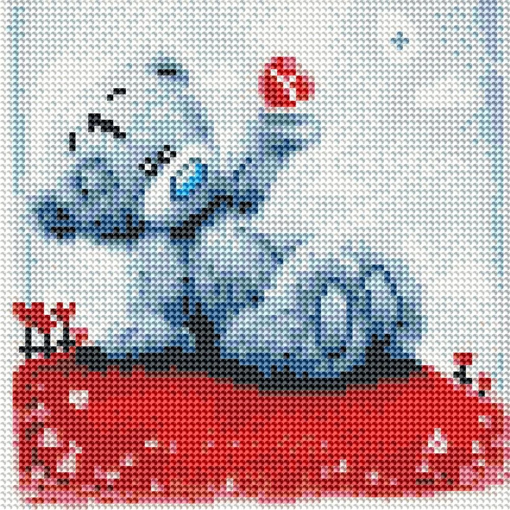 Full Round Diamond Painting 30*30cm - Care Bear