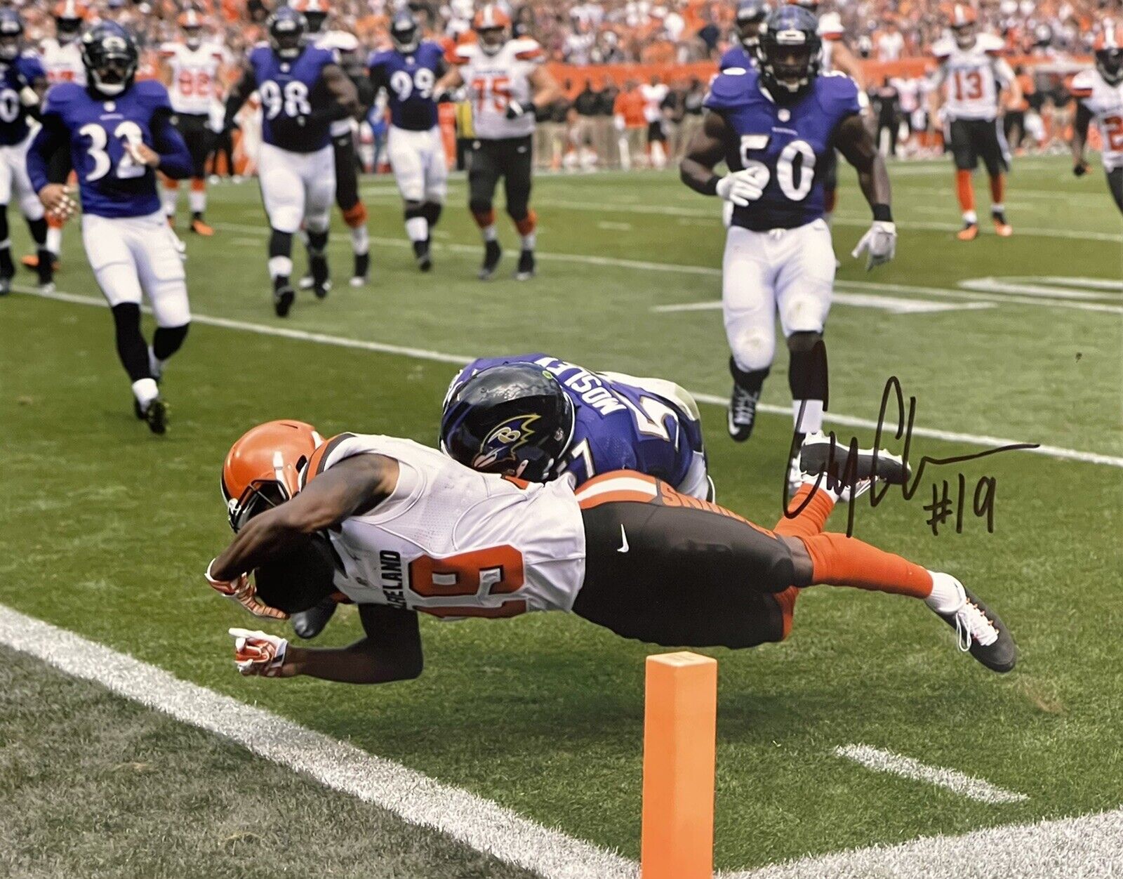 Corey Coleman Signed Autographed Cleveland Browns 8x10 Photo Poster painting Coa