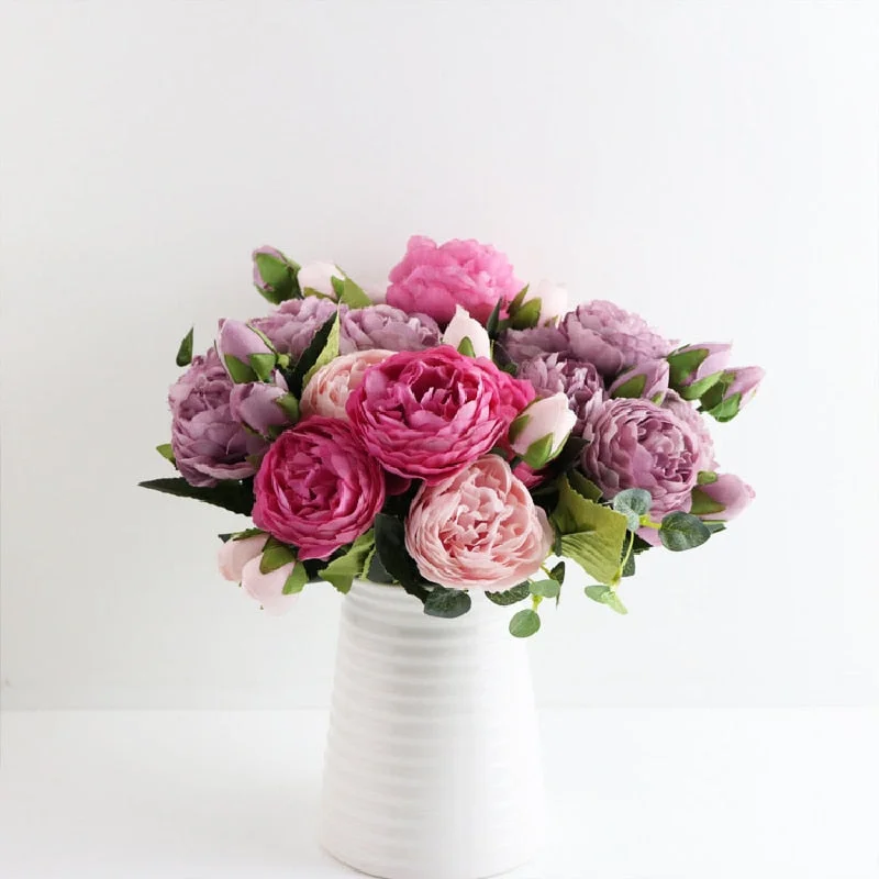 Peony Artificial Flowers Living room decoration simulation flower home decoration wedding bouquet