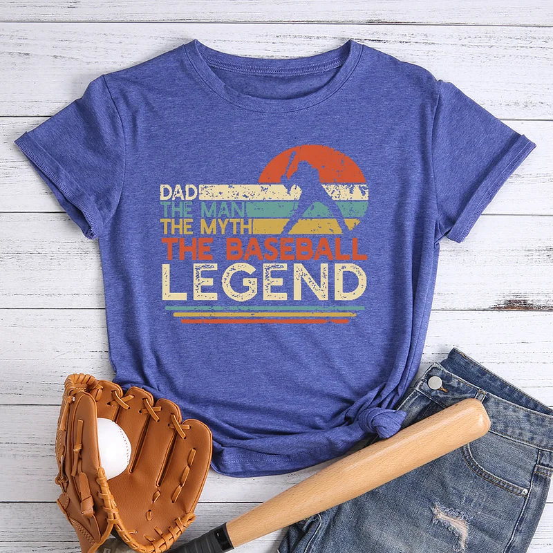 Boston Red Sox MLB Baseball Dad The Man The Myth The Legend T-Shirt