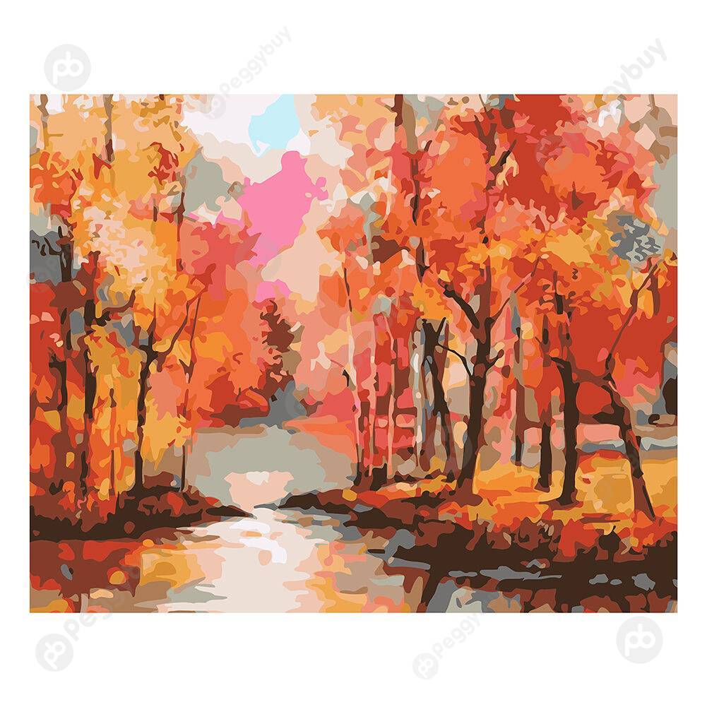 

40*50CM Paint By Numbers-Autumn Scenery, 501 Original