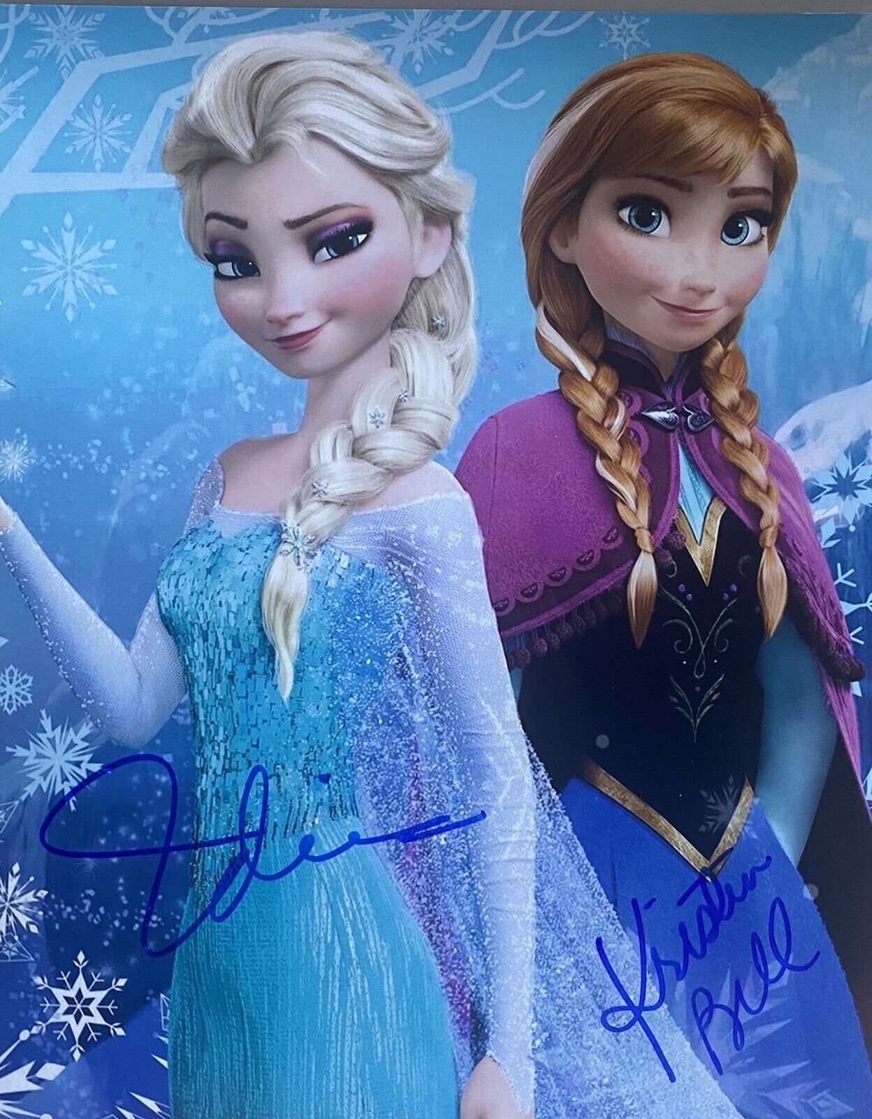 Idina Menzel? & Kristen Bell Autographed Signed 8x10 Photo Poster painting Frozen Disney?