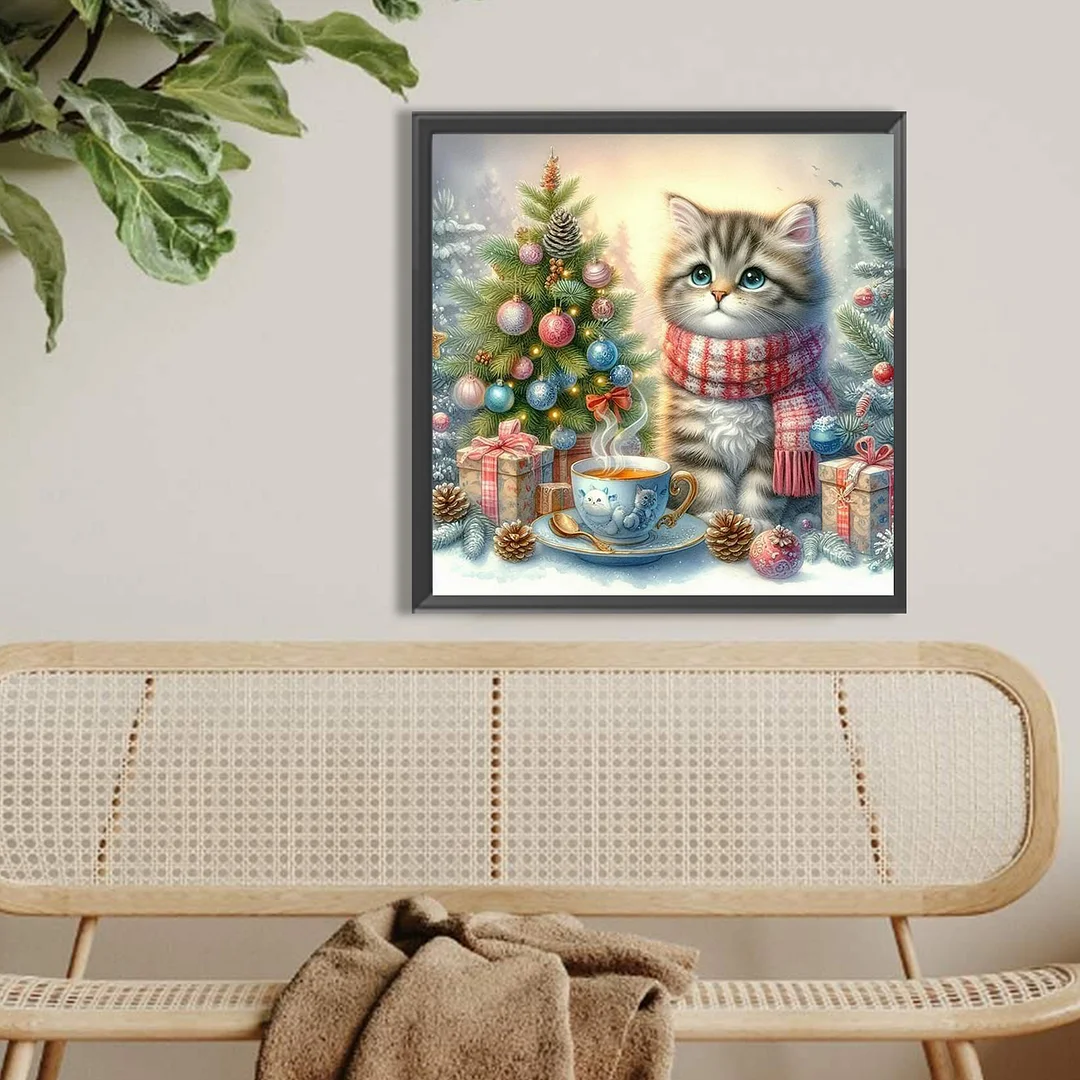 Diamond Painting - Full Round Drill - Cat(Canvas|Canvas|40*40cm)