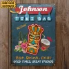 Personalized Tiki Bar Eat Drink Chill Customized Classic Metal Signs