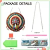 (US Only)Acrylic 2D Flat Indian Shield DIY Hanging Diamond Art Kits Wall Door Decoration