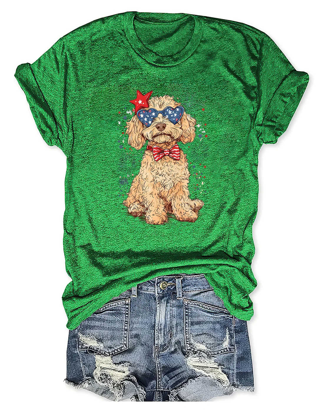 Goldendoodle Patriotic T-shirt