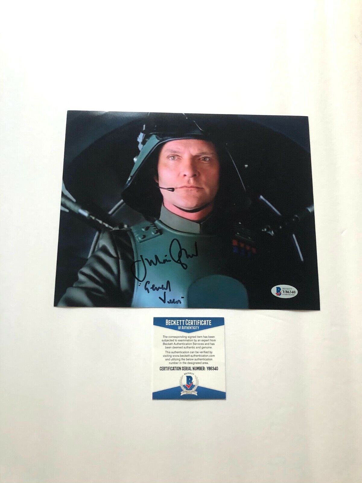 Julian Glover signed autographed Star Wars Gen. Veers 8x10 Photo Poster painting Beckett BAS coa