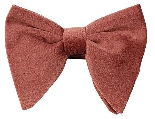 12x10.5CM Large Bow Tie Men's Cocktail Party Banquet Wedding Accessories Vintage Velveteen British Solid Color Oversized Bowtie