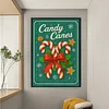 Candy Canes-11CT Stamped Cross Stitch 40*60cm (Big Size)