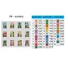 12pcs Doors DIY Mini Square Diamond Painting Set 15x18cm