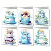 uk.everydayedeals 6Pcs DIY Diamond Painting Greeting Card - Cake