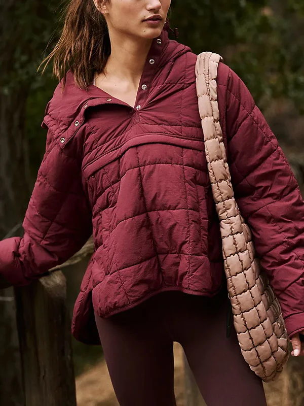 Outdoor comfortable solid color running ladies cotton coat