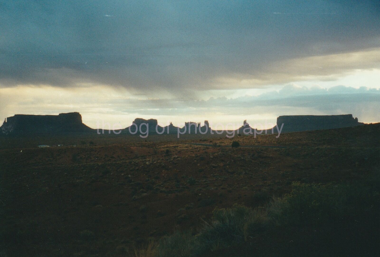 NAVAJO LAND Country FOUND Photo Poster painting ColorOriginal Snapshot 811 27 L