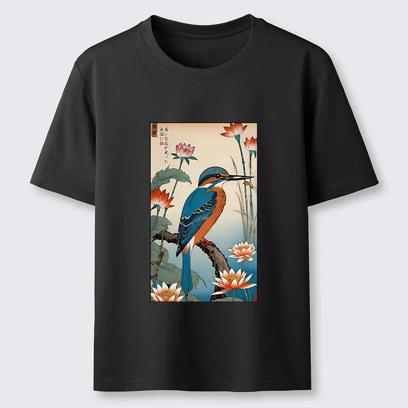 Comstylish Ukiyo-e Kingfisher Classic T-shirt
