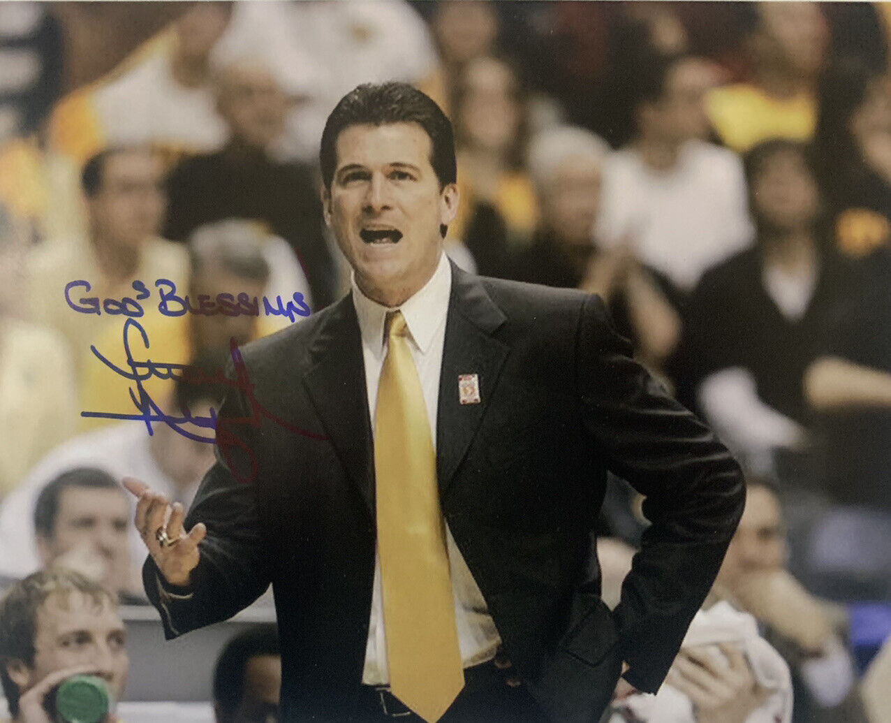 STEVE ALFORD SIGNED 8x10 Photo Poster painting IOWA HAWKEYES BASKETBALL COACH AUTHENTIC AUTO