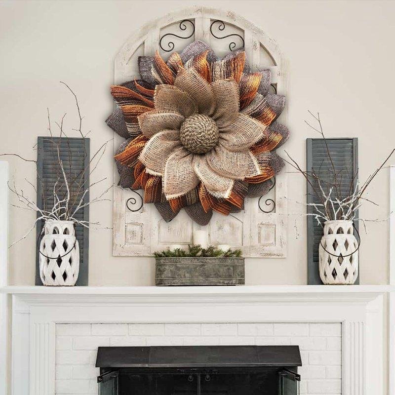 Fall Flower Wreath