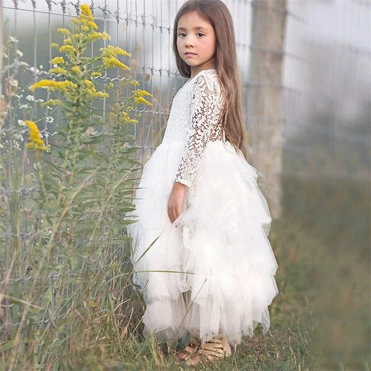 Little Girl Ceremonies Dress Baby Children's Clothing Tutu Kids Dresses for Girls Clothes Wedding Party Gown Vestidos Robe Fille