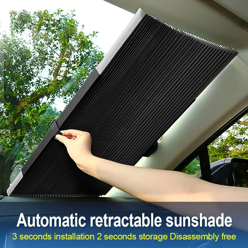 RETRACTABLE CAR WINDSHIELD COVER trabladzer