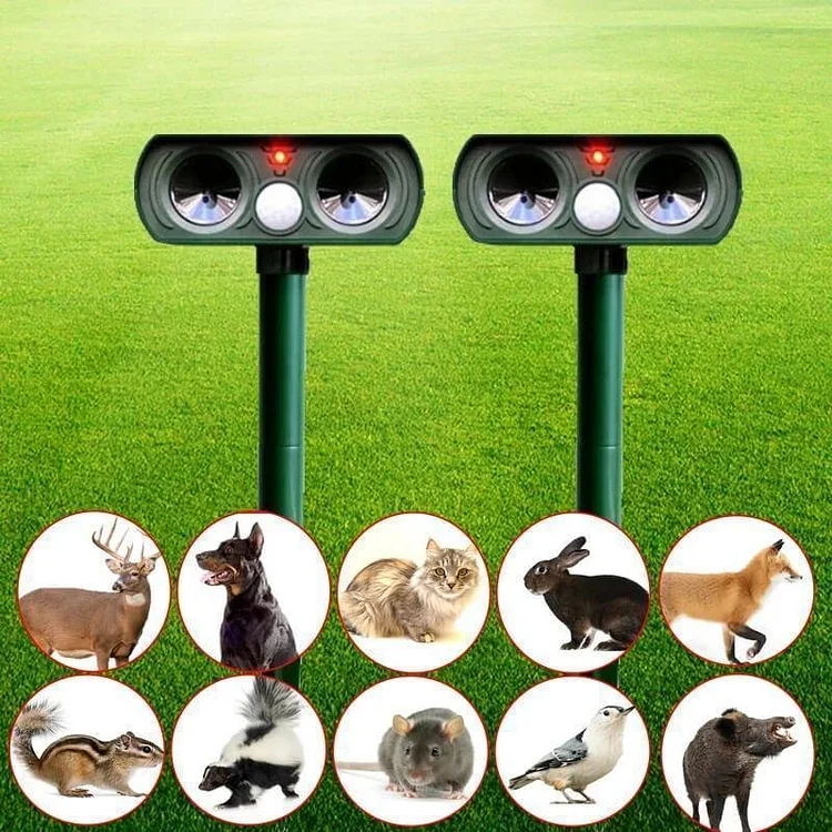Solar Power Ultrasonic Pest Repeller, Animal Deterrent