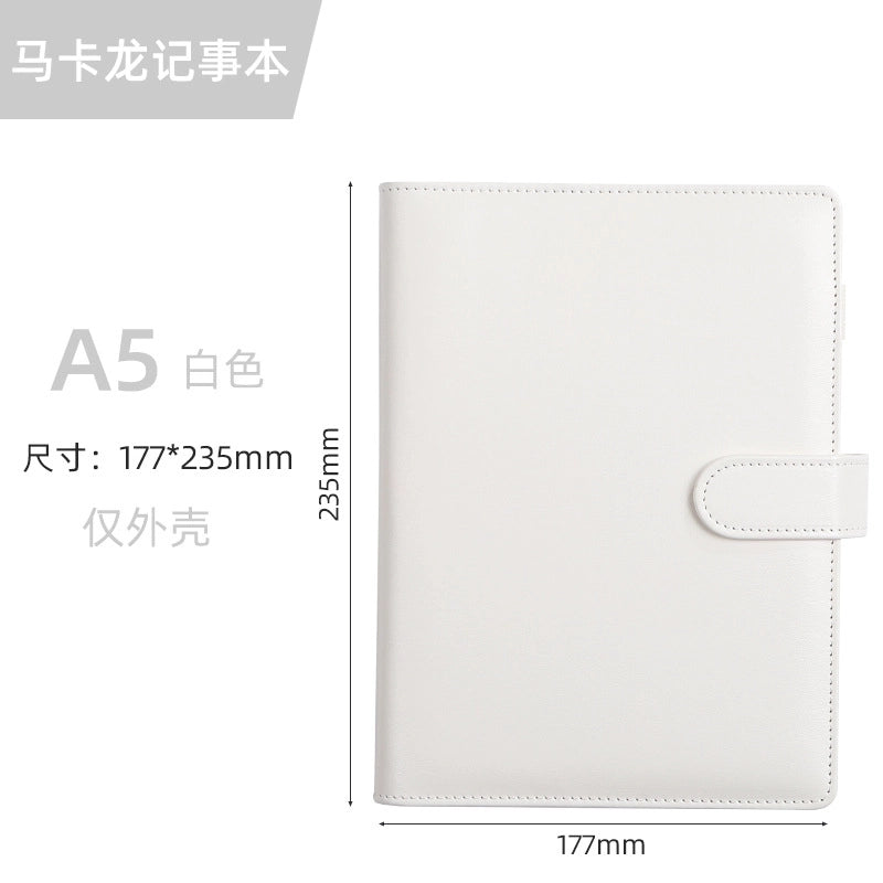 Creative Solid Color Macaron Student Stationery Loose-leaf Notebook