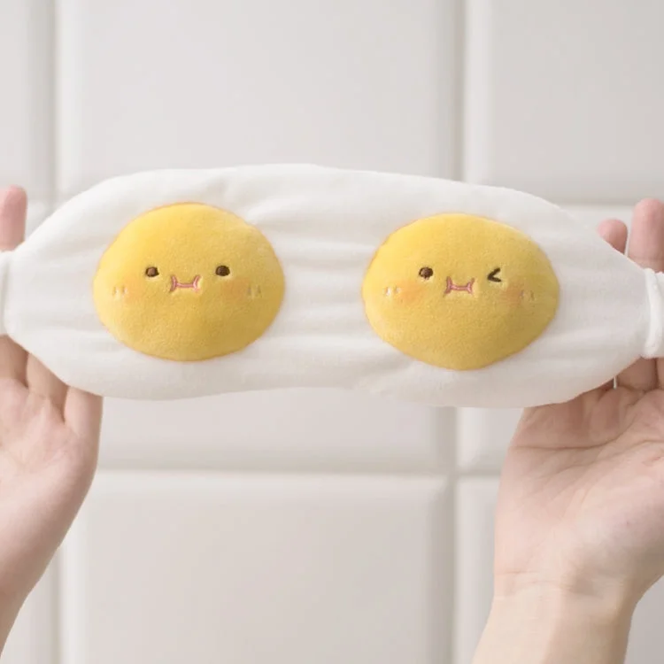 Cute Canteen Egg Blindfolds/Cushion