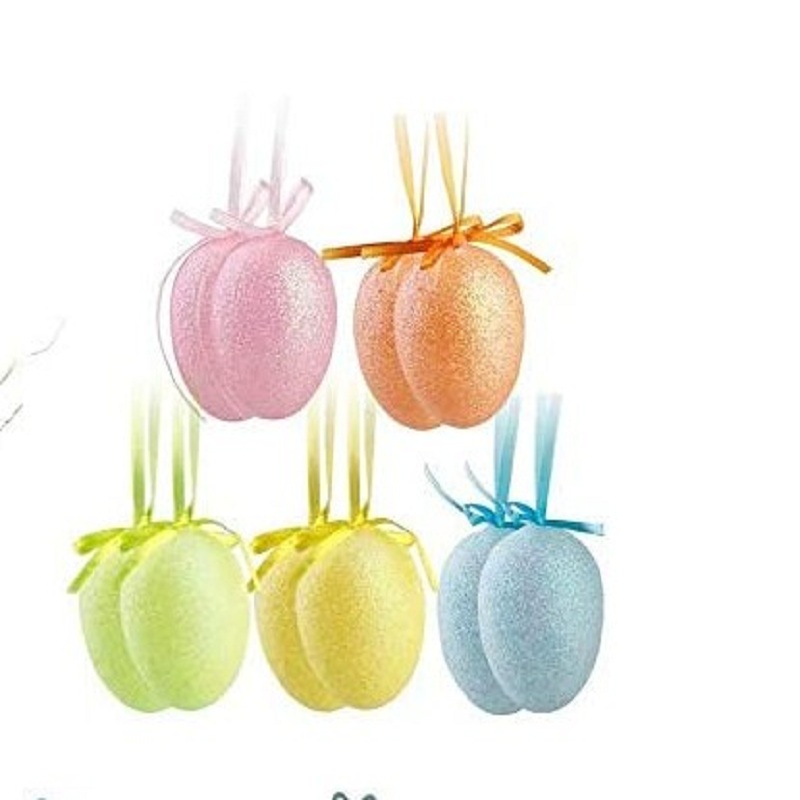 

EAMBRITE White Easter Tree with Colourful Fillable Eggs Battery Operated Tw, (pink;blue;yellow;light yellow;orange) 10 packs, 501 Original