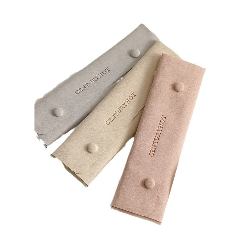 Minimalist Classic Style Solid Color Pu Leather Superfine Fiber Unisex Necklace Buggy Bag3