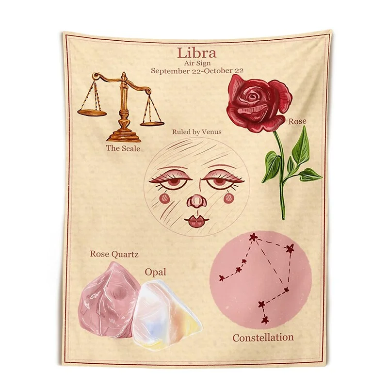 Constellation Tarot Tapestry Boho Tapestry Tarot Card Tapestry Wall Hanging Trippy Divination Beach Mat Sun Moon Wall Decor