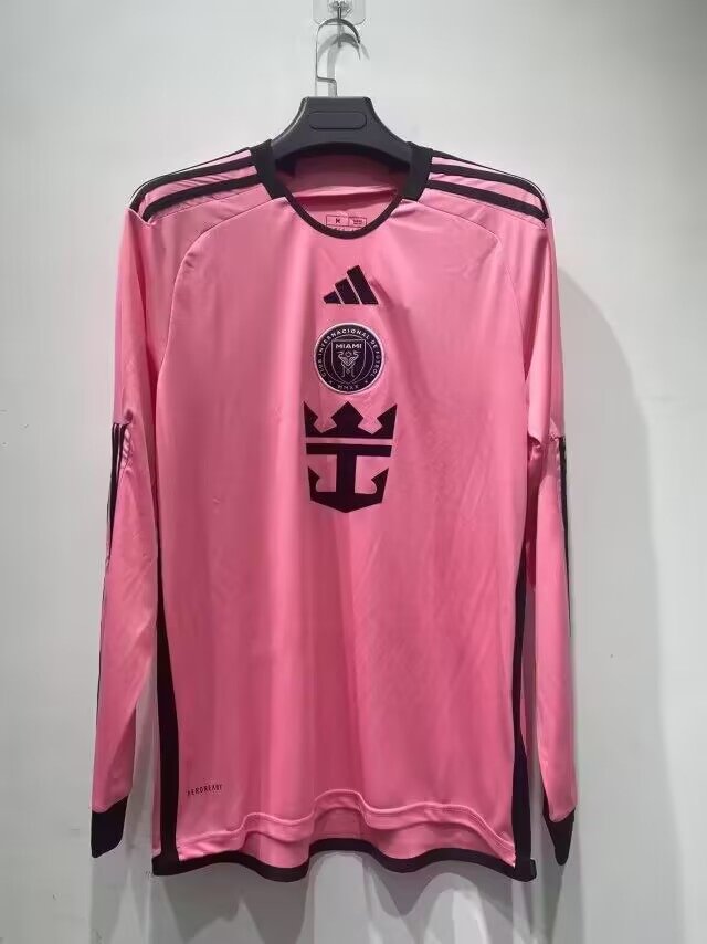 24/25 Miami Home Long Sleeve Football Shirt Thai Quality