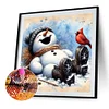 (40*40cm)Snowman - Full Round Drill Diamond Painting