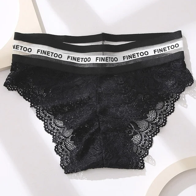 2021 Women Sexy Lace Panties High-waist Underwear XXL Female Underpants Breathable Lingerie Temptation Transparent Intimates