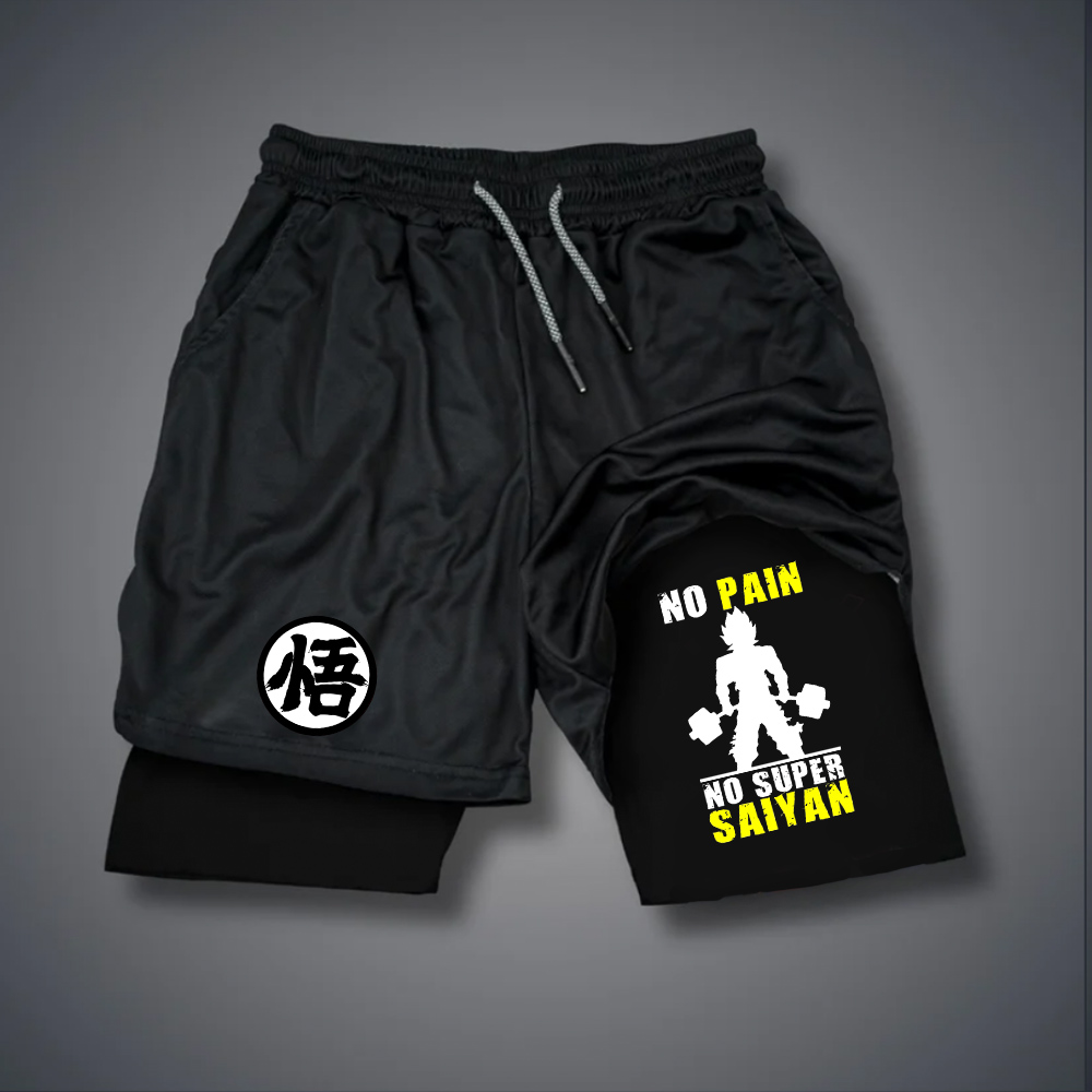 Casual Dragon Ball Anime Printed Gym Shorts
