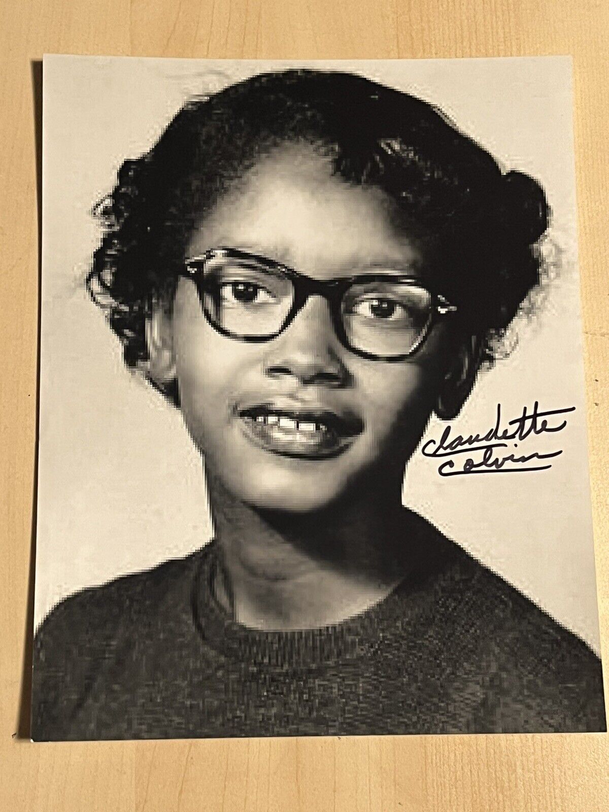 CLAUDETTE COLVIN HAND SIGNED 8x10 Photo Poster painting AUTOGRAPHED CIVIL RIGHTS ACTIVIST COA