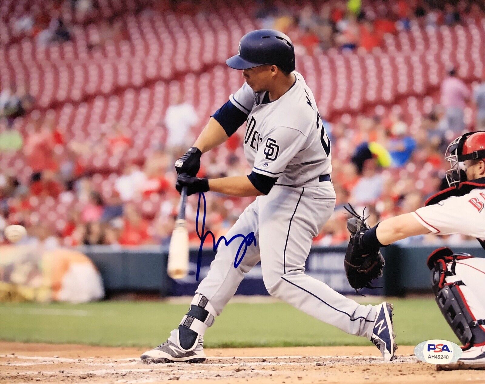 Francisco Mejia Signed Autographed San Diego Padres 8x10 Photo Poster painting Psa/Dna