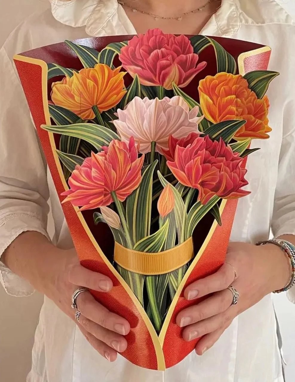 3D Forever Flower Paper Pop Up Cards