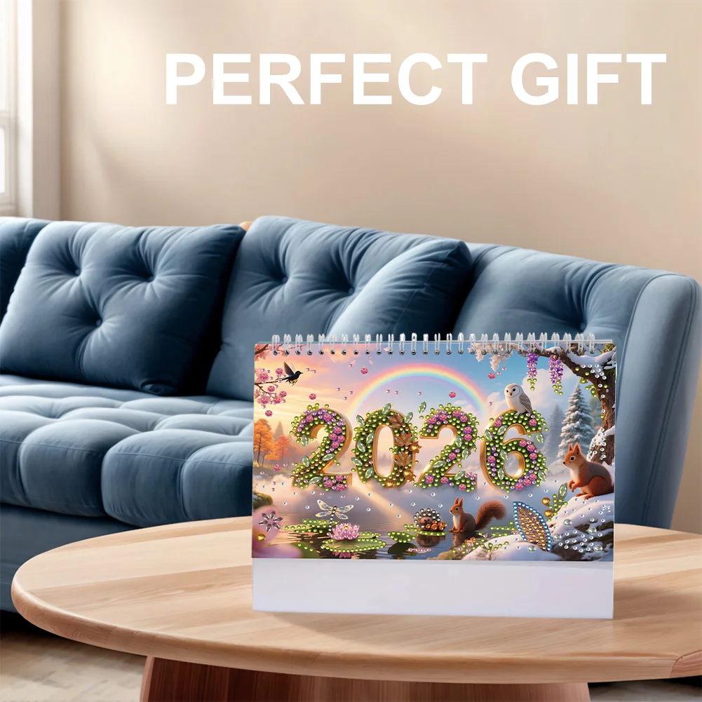 5D/DIY Calendar Crystal Painting Desk Calendars Kit Diamond Painting Calendar