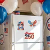 4pcs America 250th Anniversary DIY Diamond Art Magnets Kit Diamond Art Refrigerator Magnet Rhinestones Refrigerator Magnetic Sticker for Adult Beginners DIY Home Office Decor (04)