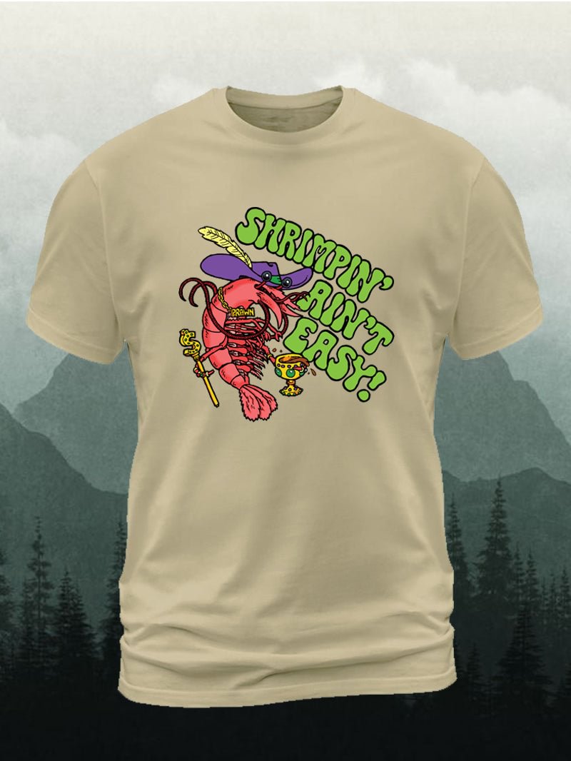 Men's Colorful Gamba Shrimp Short-Sleeved Shirt in  mildstyles