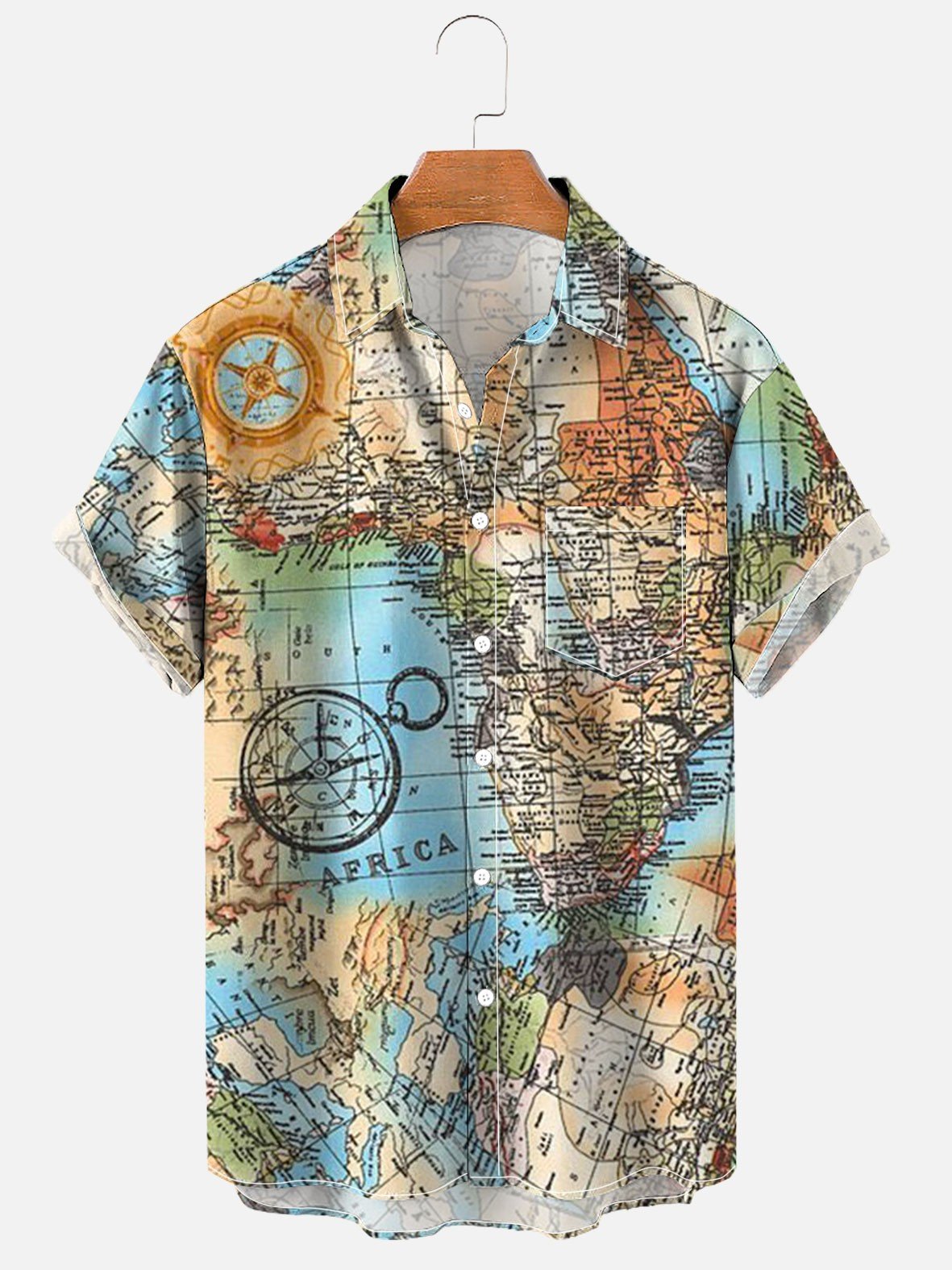 Men's Map Casual Shirt
