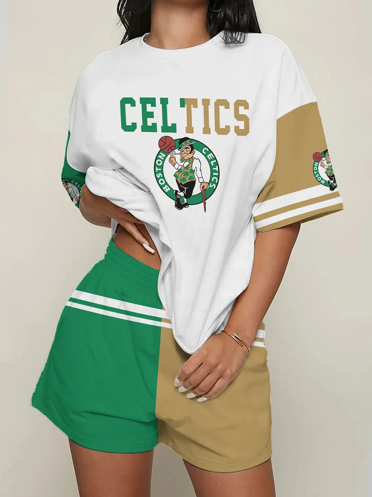 Boston Celtics Limited Edition Top And Shorts Two-Piece Suits