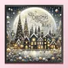 Christmas Scenery-14CT Stamped Cross Stitch 40*40cm/15.75*15.75in tapestrymarket
